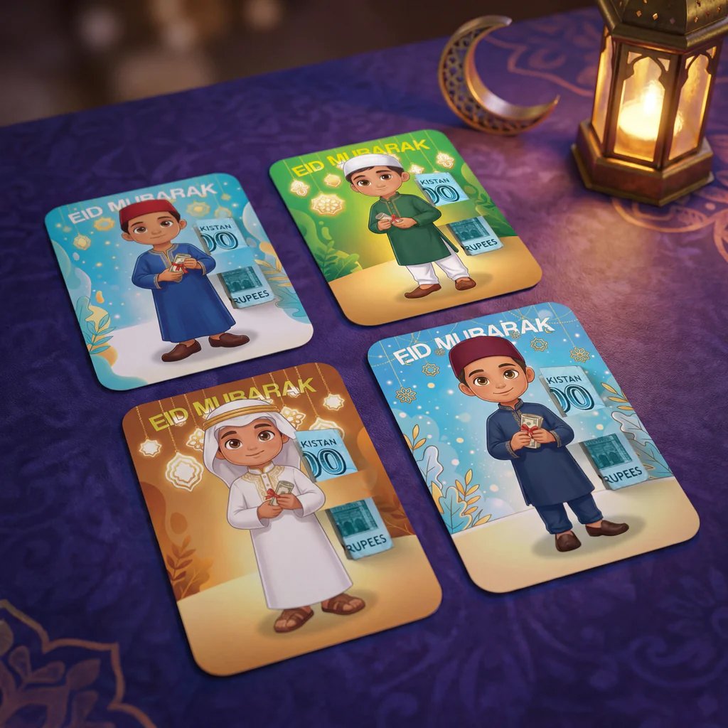 (PFM) Eidi Tuck Cards For Kids (Mix)