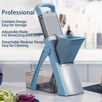 1 Set, Multifunctional Vegetable Cutter for shredding, Slicing, Stripping and Dicing