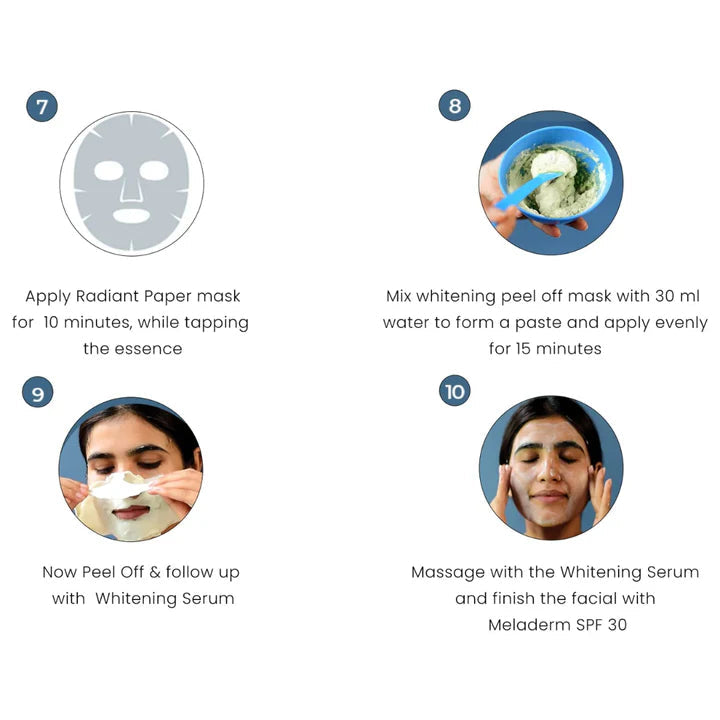 O3+ Professional Bridal Facial Kit - Single Use Vitamin-C Glowing Skin Treatment with D-Tan Pack