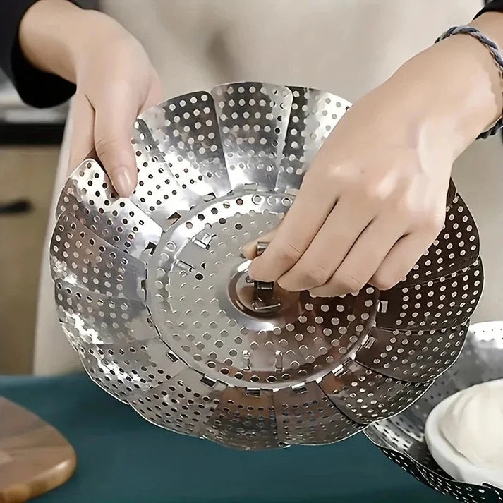 Stainless Steel Steamer Basket ( IMPORTED )