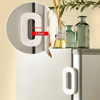 Fridge Lock Self-Adhesive Child Safety Door Locks Refrigerator Fridge Freezer Door Lock for Toddler Kids