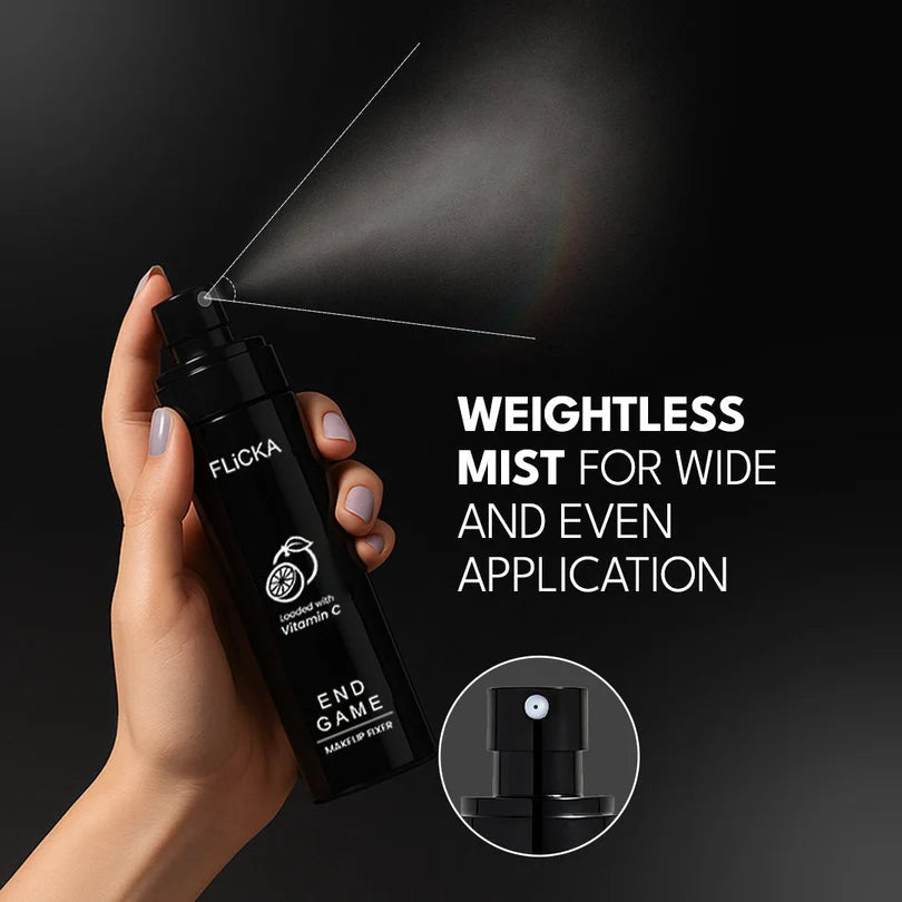Flicka End Game Makeup Fixer - The Ultimate Vitamin C-Infused Setting Spray