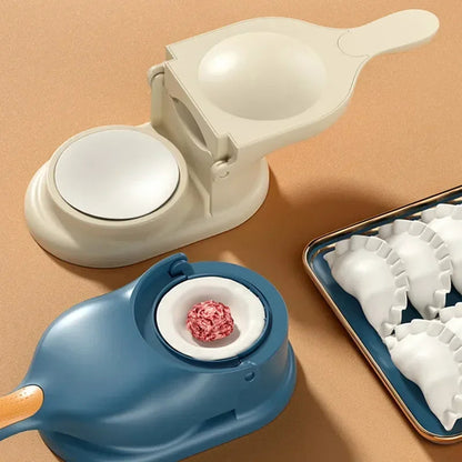 2 In 1 Dumpling & Samosa Maker Manual Labor-Saving Ravioli Dough Skin Molder Machine Kitchen Gadgets