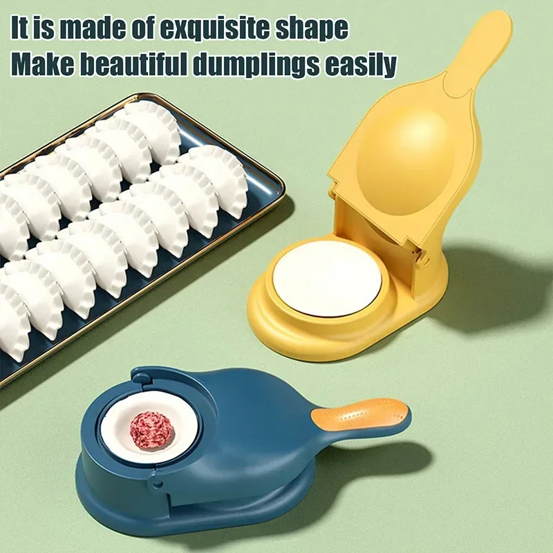 2 In 1 Dumpling & Samosa Maker Manual Labor-Saving Ravioli Dough Skin Molder Machine Kitchen Gadgets