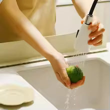 Silicone Splash Guard for Kitchen Sink - Non-Slip, Easy-To-Clean Countertop Barrier with Large Suction Cups