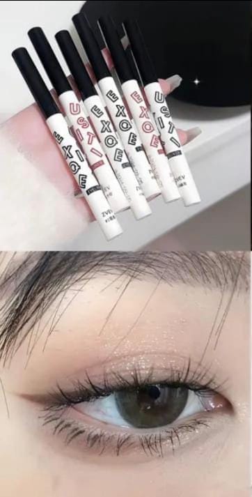 ZVEV Lazy Lower Eyelash Stamp Eyeliner Waterproof Sweatproof Combo Pack No Color Loss 2-in-1 Beginner Convenient