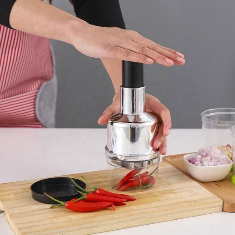 Vegetable grinder and chopper with free samosa maker mould