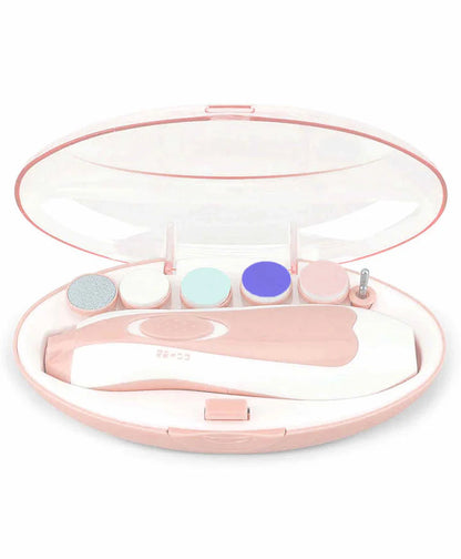 6 in1 Baby Electric Nail Trimmer For Kids - Newborn to Adult Portable Versatile Newborn Toddler Nail Care Clipper Toes Fingernails Care Trimmer Set