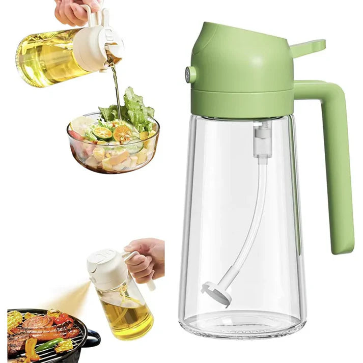 2 in 1 Glass Oil Sprayer & Dispenser